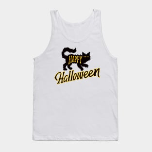 happy halloween cat halloween Tank Top